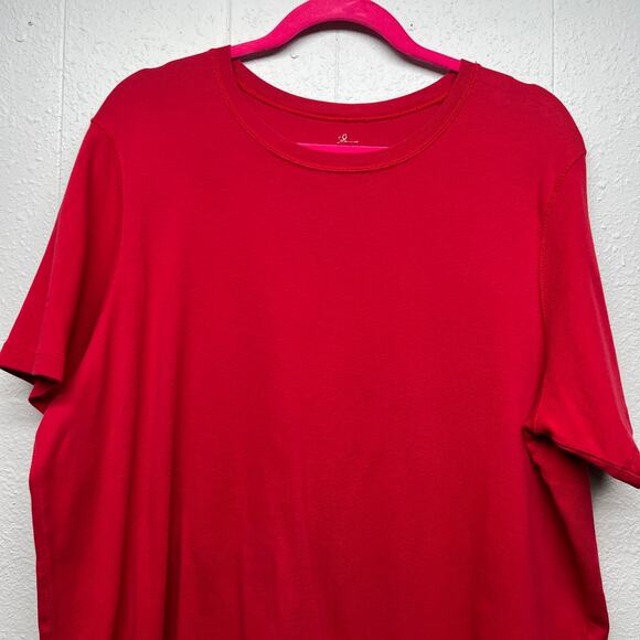 Cotton Ginny Organic Cotton Red T-Shirt Womens Medium Holiday Christmas Casual - Picture 3 of 10